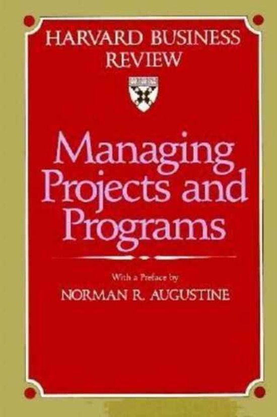 Managing Projects and Programs - cover