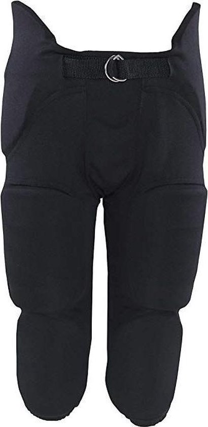 Pantalon de football américain MM Youth avec coussinets intégrés - Noir - Jeunesse Large