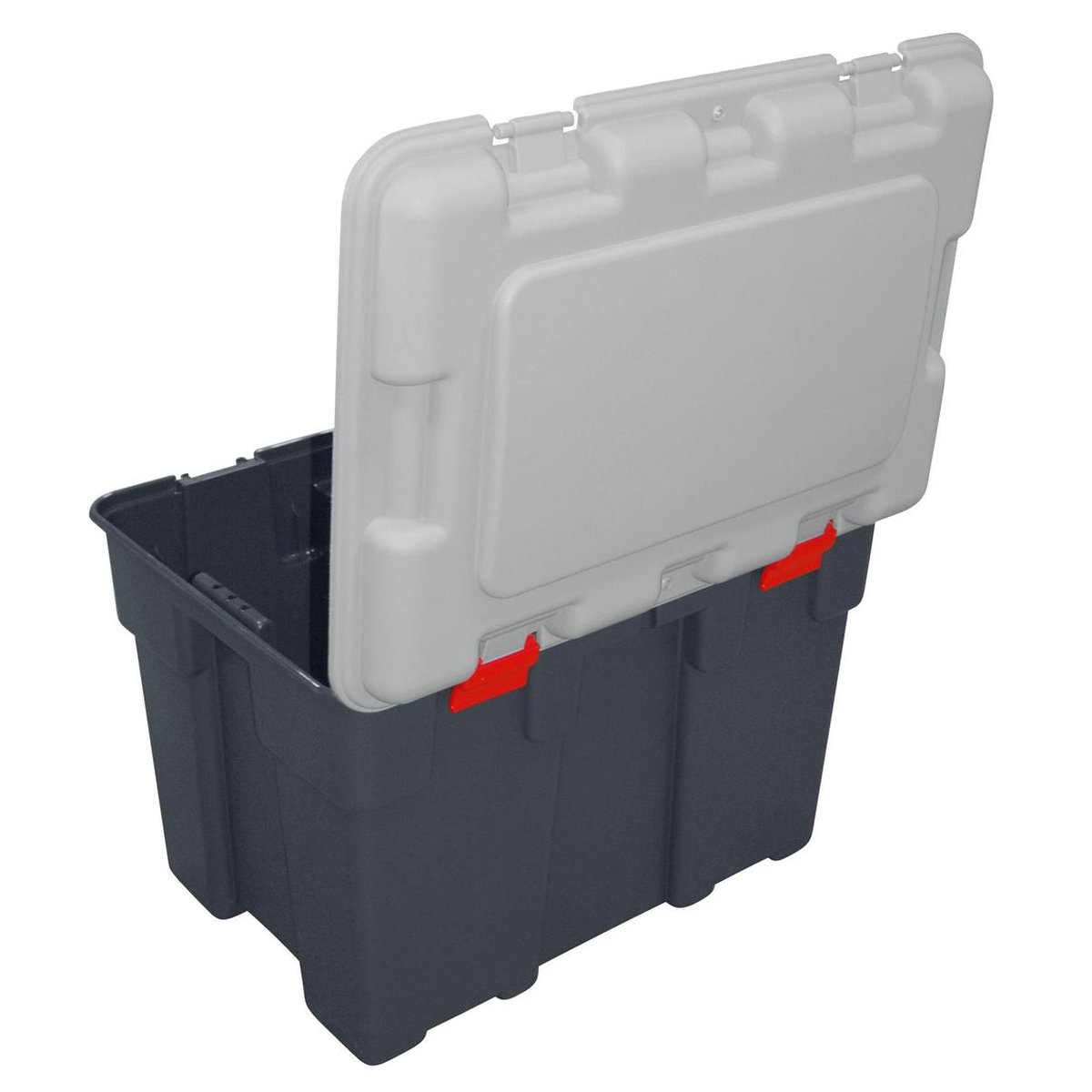 ALLIBERT Explorer 185L Transportbox – Robust, Abschließbar, 200 Kg Traglast (schwarz/rot)