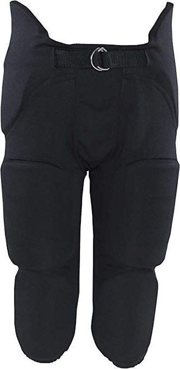 MM - NFL - American Football - Broek Met Geïntegreerde Pads - 7-Pads model - Met Ingenaaide Pads - Zwart - Kinderen - Jeugd M