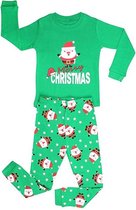 Elowel Kerstman Jongens Pijama 100% Katoen (Maat 104/4 Jaar)