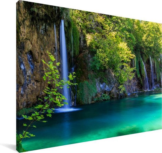 Parc national des lacs de Plitvice en Croatie Toile 90x60 cm - Tirage photo sur toile (Décoration murale salon / chambre)