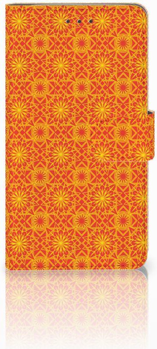 Samsung Galaxy J7 2016 Telefoon Hoesje Batik Oranje
