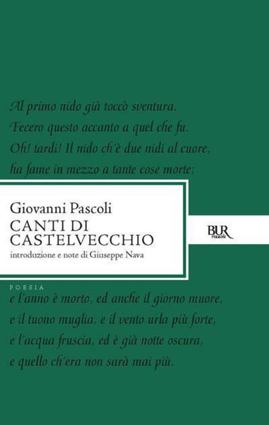 Poesia - Canti di Castelvecchio - cover