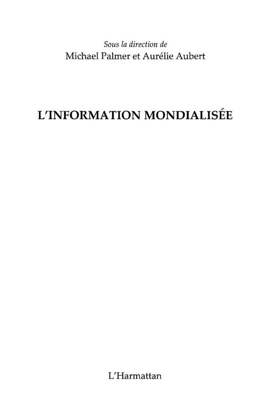 L'information mondialisée - cover