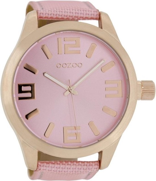 OOZOO Timepieces C6613 - Horloge - Roze - 51 mm | bol.com