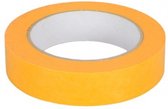 Kortpack - Paperrice Masking Tape 19mm breed x 50mtr lang - Goudgeel - 48 rollen - Voor een Zeer Scherpe Verfrand/ Lijn - UV- Bestendig - Schilderstape - (021.0235)
