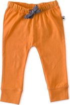 Little Label - smal baby broekje - orange - maat: 56 - bio-katoen