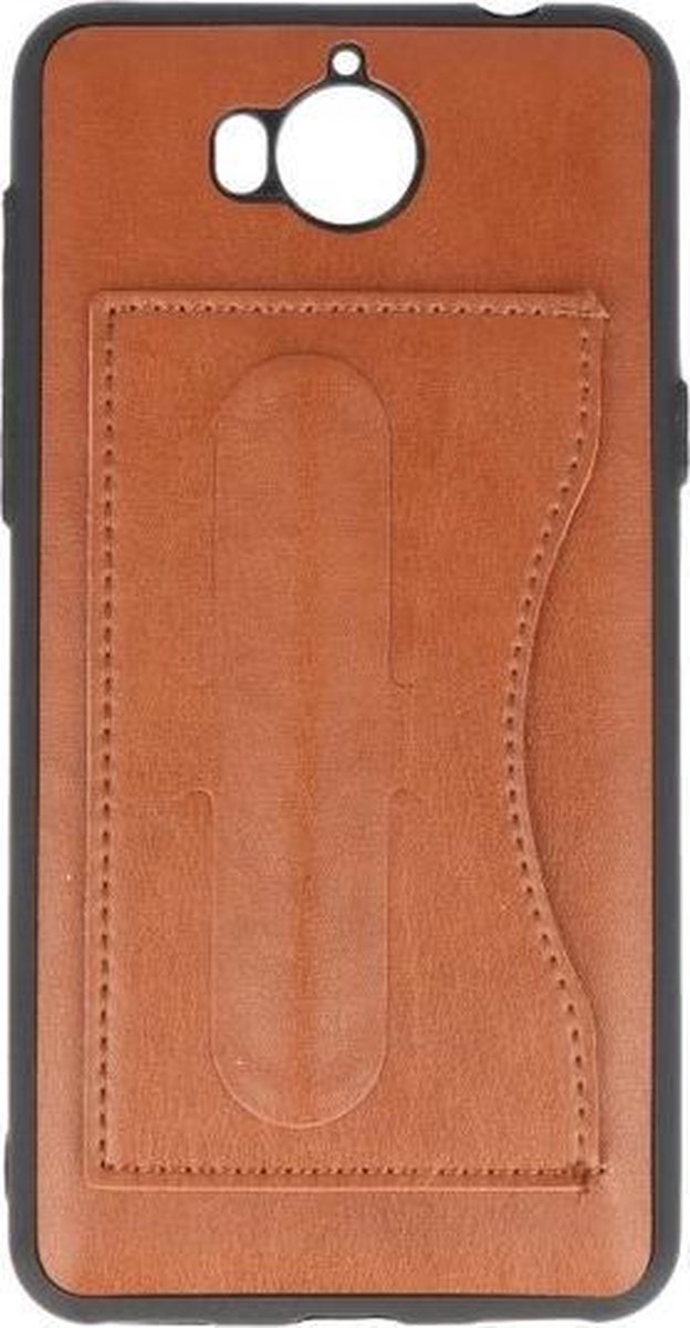 BestCases.nl Huawei Y5 2017 Stand TPU back case hoesje Bruin