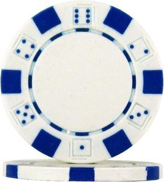 Afbeelding van het spel Pokerchip Dice Chip - Wit - 11,5 gram - 25 stuks