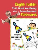 English Italian First Words Vocabulary with Pictures Educational Flashcards