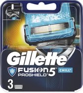 Gillette Fusion 5 Proshield Chill scheermesjes - 3 stuks
