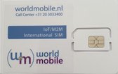 WorldMobile prepaid M2M simkaart. Alleen voor data/SMS.