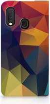 Coque Stand Samsung Galaxy A20e Polygon Color