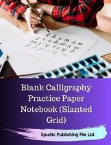 Blank Calligraphy Practice Paper Notebook (Slanted Grid)