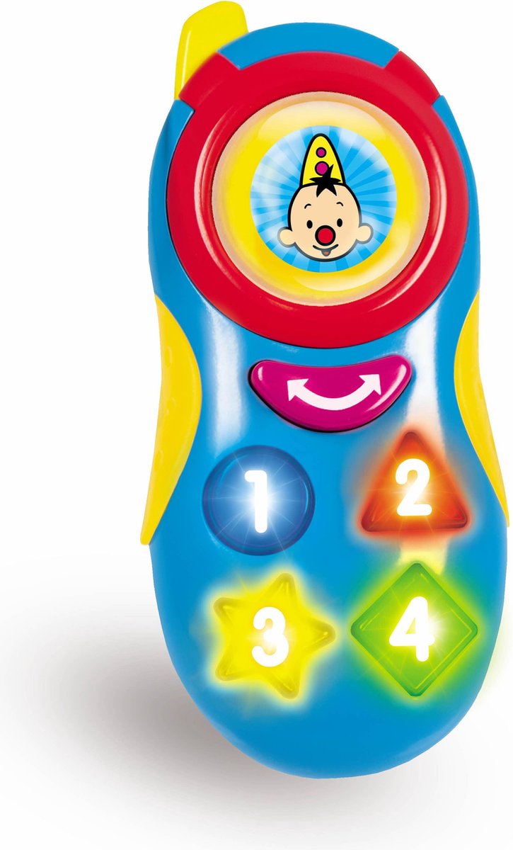 Bumba speelgoedtelefoon- spelen met cijfers, kleuren en vormen | bol.com