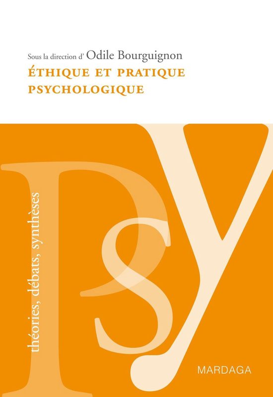 Éthique et pratique psychologique - cover