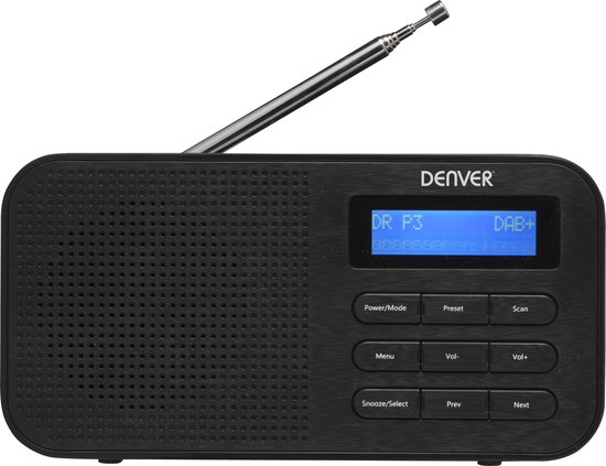 bodem timer mengsel Denver DAB-42 - Draagbare DAB+ radio - Zwart | bol.com
