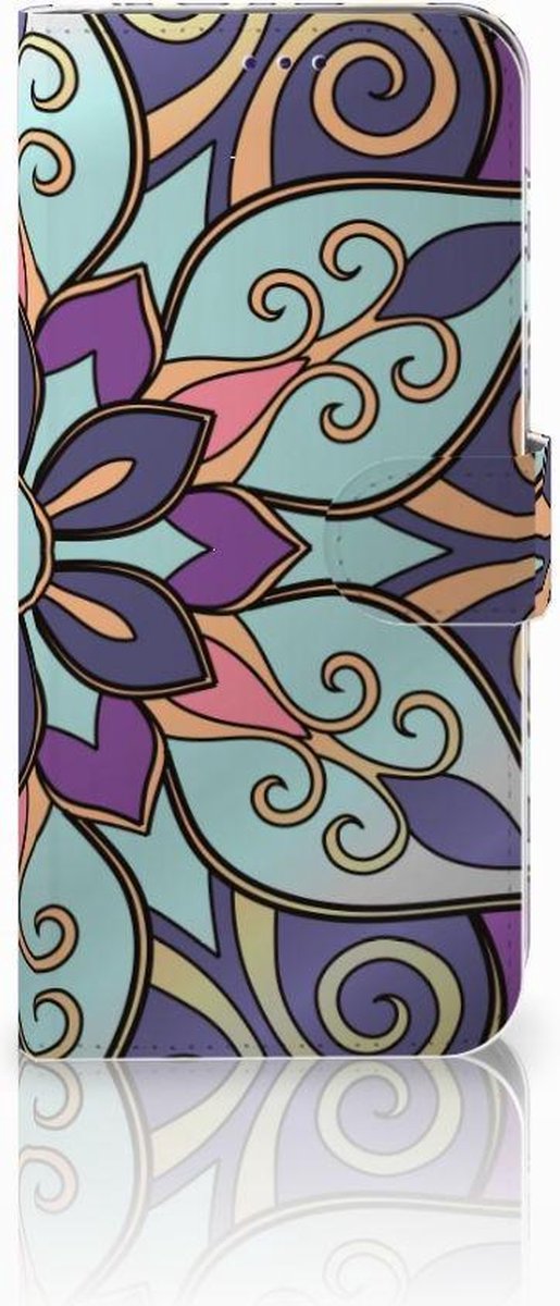 Samsung Galaxy A50 Hoesje Purple Flower