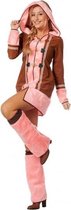 Roze Eskimo kostuum voor dames 42 (xl) - Eskimo verkleedkleding