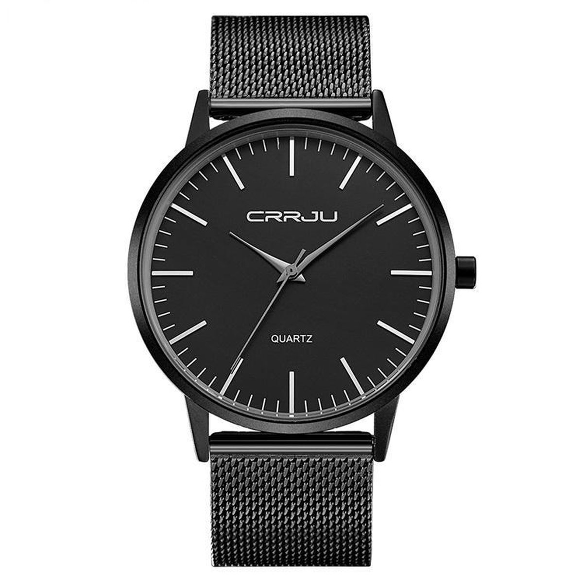 CRRJU Unisex Horloge Kast: Zwart Band: Messing 40mm (productvideo)