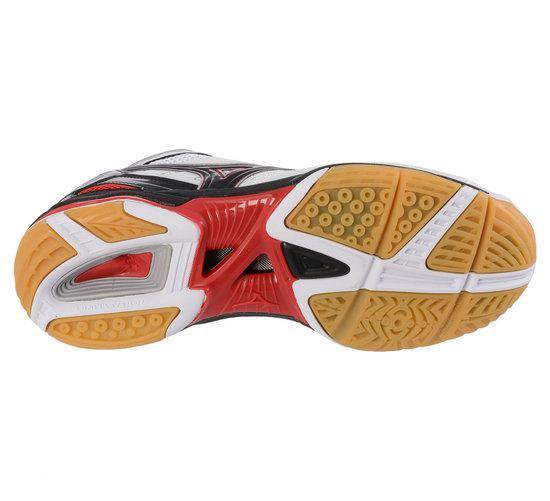 Mizuno Wave Rally  Mid - Sportschoenen - 43 - Wit;Zwart;Rood