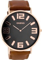 OOZOO Vintage Bruin/Zwart horloge C8855 (48 mm)