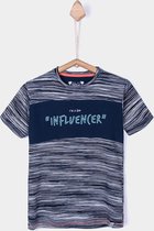 Tiffosi-jongens-t-shirt-Bowie, Influencer-kleur: blauw, wit-maat 128