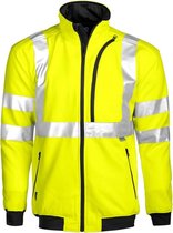 ProJob 6103 SIGNALISATIESWEATER LANGE RITS EN ISO20471 KLASSE 3 646103 - Geel/Zwart - S