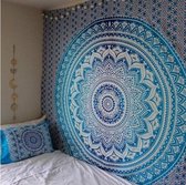 Mandala kleed - Mandala Wandkeed -Mandala Tafeldecoratie - Blauw - 130x150CM