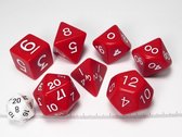 Jumbo polydice set, effen rood
