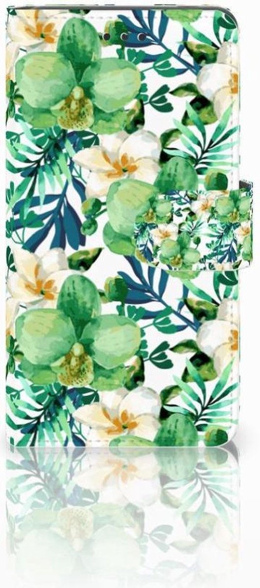 Nokia 7 Hoesje Orchidee Groen