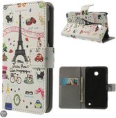 Parijs wallet book case Nokia Lumia 630 / 635