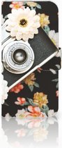 Geschikt voor Samsung Galaxy J5 2017 Uniek Wallet Book Case Hoesje Vintage Camera