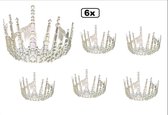 6x Diadeem ijspegels - ijs pegel ijs show winter prinses carnaval festival ijstijd