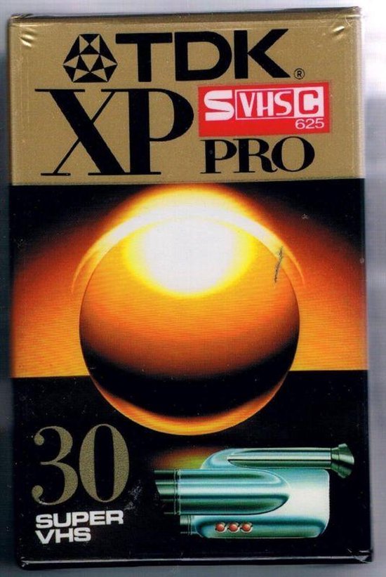 TDK SUPER VHS-C PRO 30 MINUTEN VHS COMPACT CASSETTE
