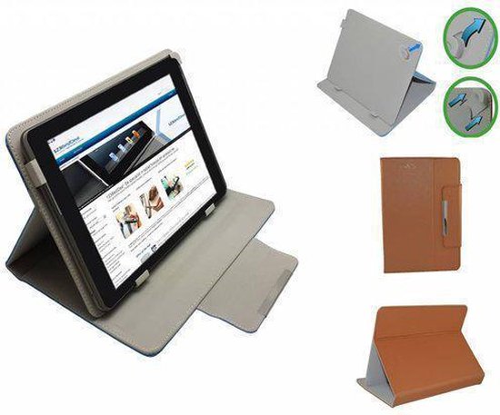 Yarvik Tab264 Gotab Velocity Diamond Class Cover, Elegante stevige Hoes, Bruin, merk i12Cover