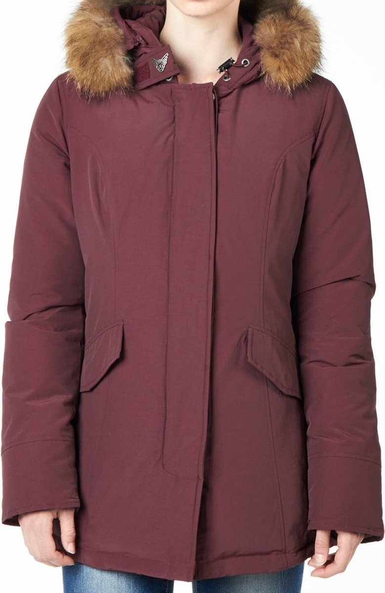Hechting zonne Refrein Airforce Jacket Padding - Sportjas - Dames - Maat XS - Bordeaux Rood |  bol.com
