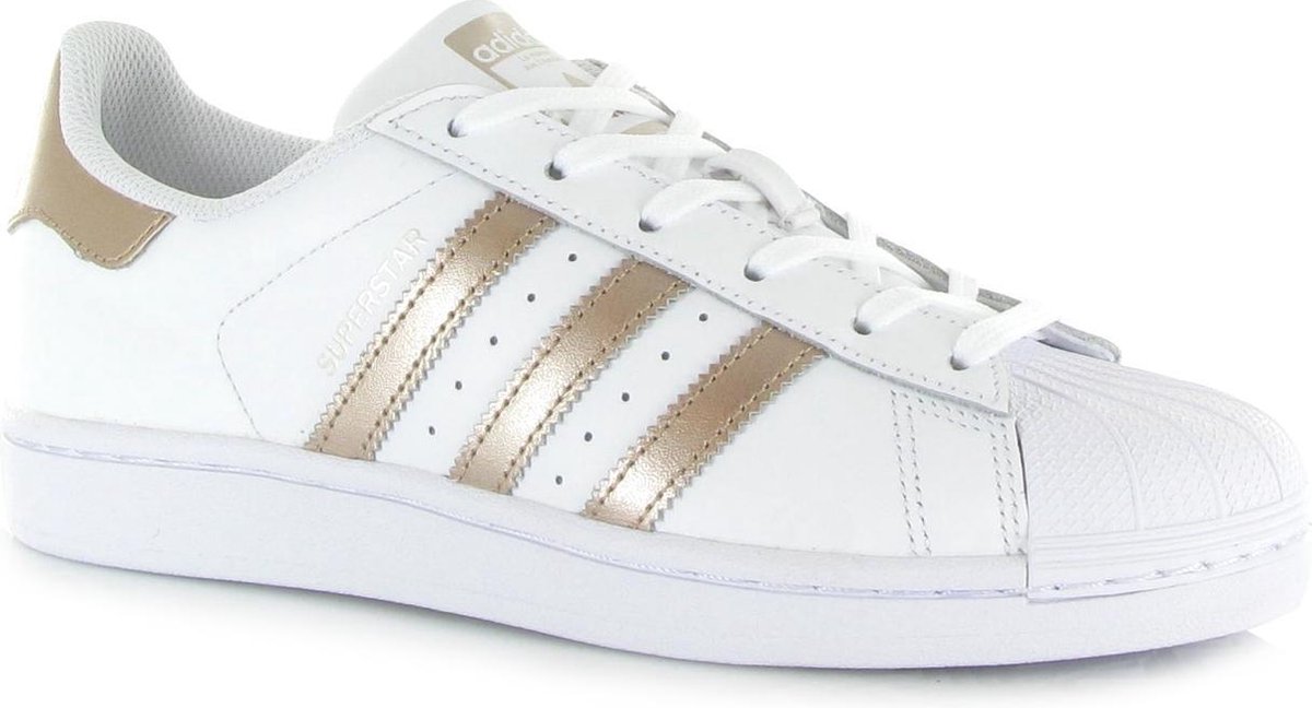 adidas Superstar W Dames Sneakers - Ftwr White/Cyber Met./Ftwr White - Maat  37 1/3