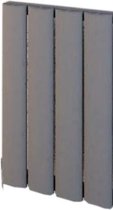 Design radiator horizontaal aluminium mat grijs 60x37,5cm422 watt- Eastbrook Malmesbury