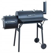 Tepro Smoker Houtskoolbarbecue - Grilloppervlak (LxB) 54 x 30 cm - Met onderstel en wielen - Zwart