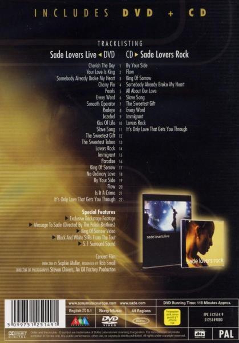 Sade - Lovers Live