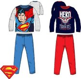 Superman blauw/rode pyjama maat 98 - 3 jaar
