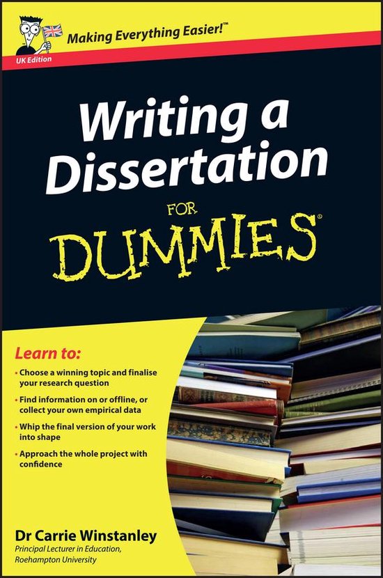 Writing a Dissertation for Dummies, UK Edition - cover