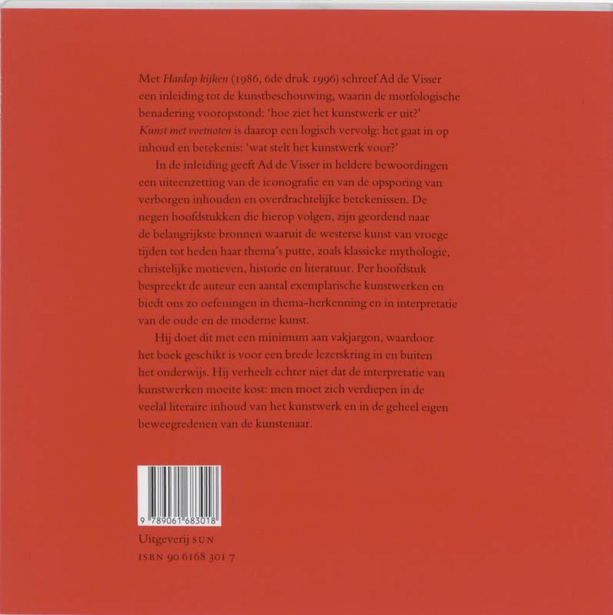 Kunst met voetnoten - back cover