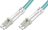 DIGITUS Professional Fiber Optic Patch Cable, OM2, Multi Mode, Duplex 50/125micron turquoise turquoise 1 m