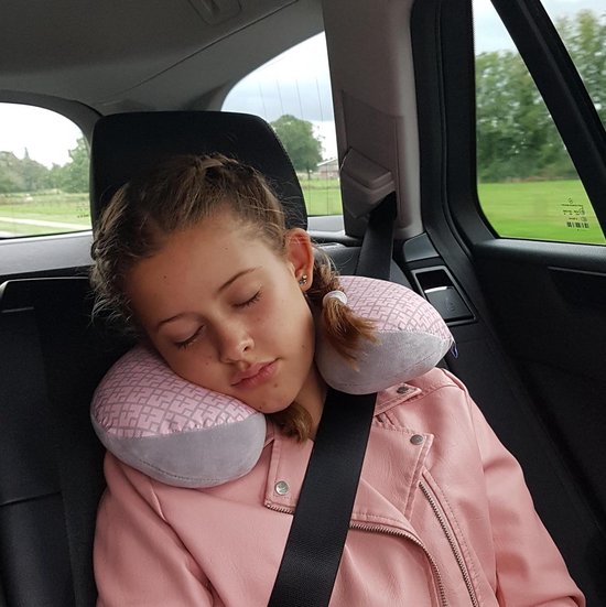 Fecfucy Autokussen voor kinderen - ondersteuning voor autoreiskussens | H-vormige reiskussenset voor kinderen, autoslaaphoofdsteunen voor autostoellichaam en hoofd