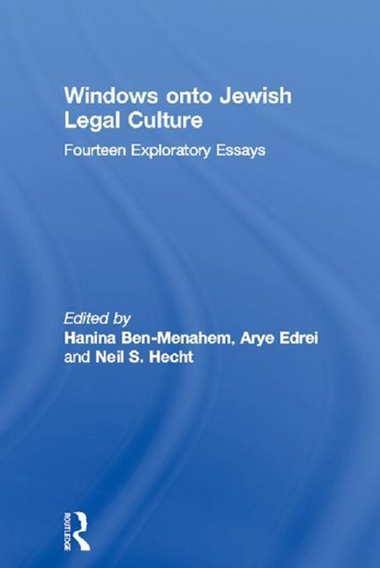 Windows onto Jewish Legal Culture - cover