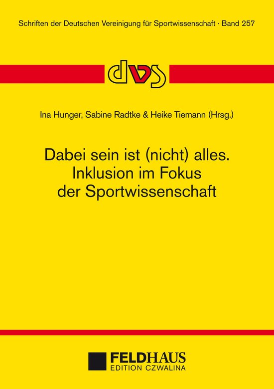 Foto: Schriften der deutschen vereinigung f r sportwissenschaft dabei sein ist nicht alles inklusion im fokus der sportwissenschaft