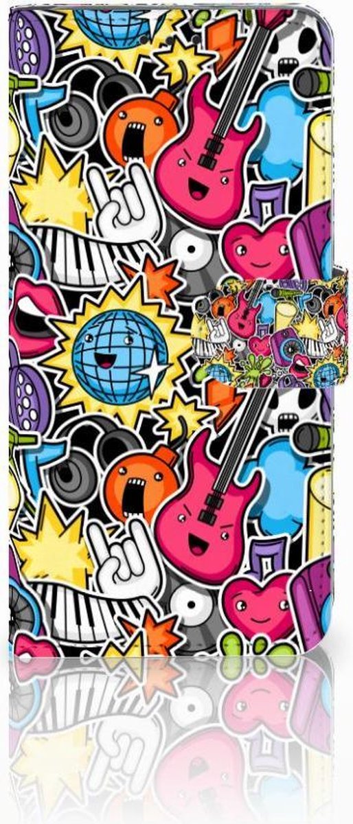 Samsung Galaxy S10 Plus Wallet Case met Pasjes Punk Rock
